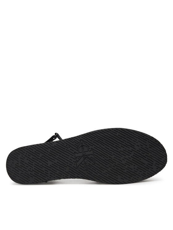 Calvin Klein Jeans Espadrilles Calvin Klein Jeans Flatform Espadrille Sling Mg YW0YW01735 Fekete