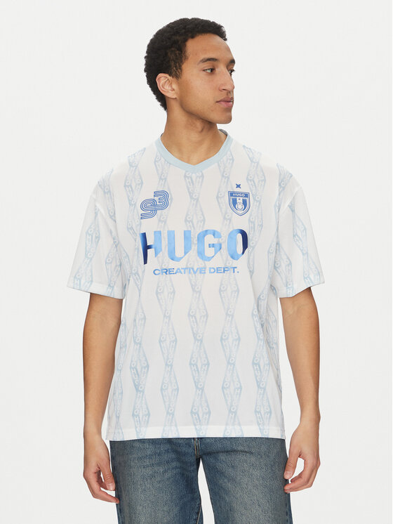 HUGO HUGO Marškinėliai Notbal 50536080 Balta Oversize
