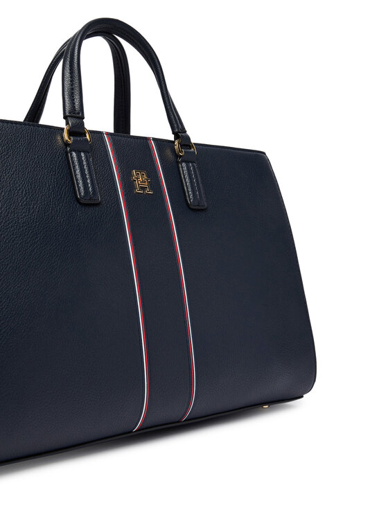Tommy Hilfiger Geantă Tommy Hilfiger Th Daily Satchel Corp AW0AW18644 Bleumarin