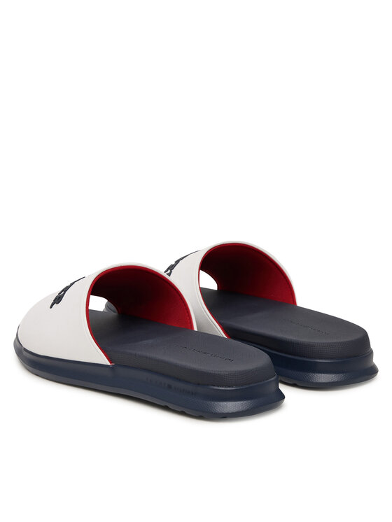 Tommy Hilfiger Papucs Tommy Hilfiger Dual Density Hilfiger Pool Slide FM0FM05797 Fehér