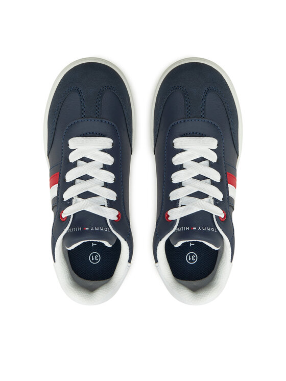 Tommy Hilfiger Zapatillas Tommy Hilfiger Stripe Low Cut Lace-Up Sneaker T3X9-33851-1269 M Azul marino