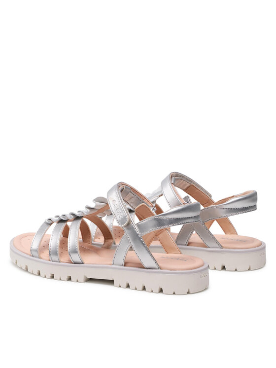 Geox Sandały Geox J S.Starblush G.C J25FYC 0NF07 C1007 S Srebrny
