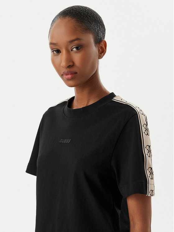 Guess Guess Футболка V3RI08 I3Z14 Чорний Relaxed Fit