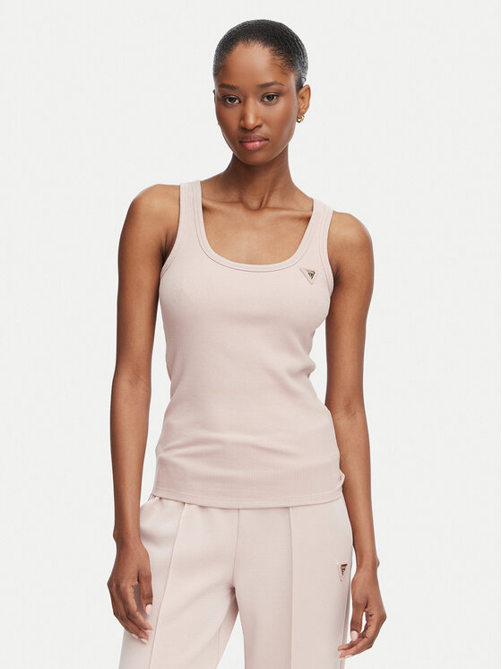 Guess Guess Топ V4YP06 K8RT2 Рожевий Slim Fit