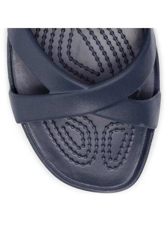 Crocs Sandali Crocs Meleen Crossband Sandal W 205472 Mornarsko modra