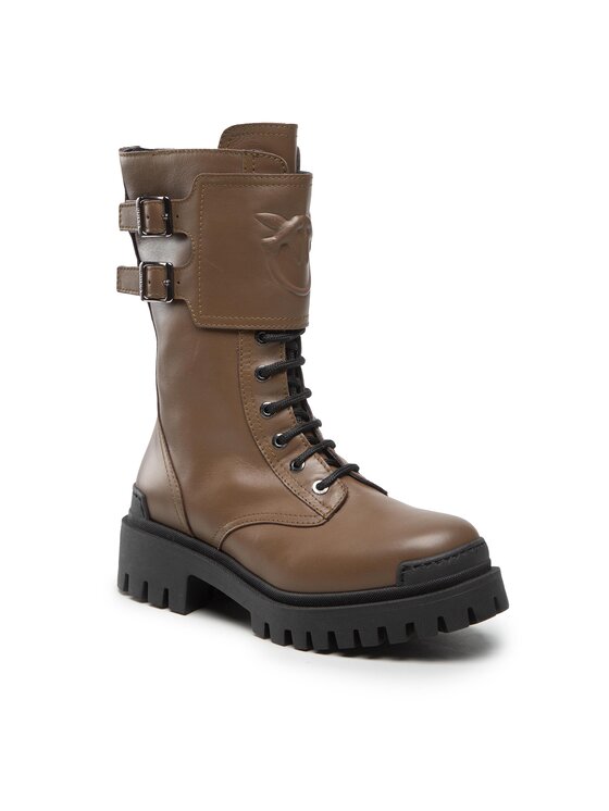PINKO Trapper stila apavi Pinko Cumino Boot 1H2135 A072 Brūns