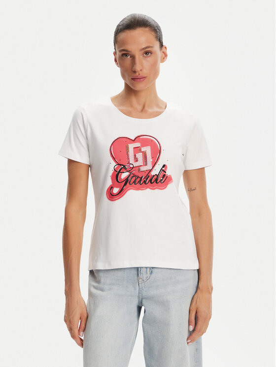 Gaudi Gaudi Футболка 511BD64037 Білий Regular Fit