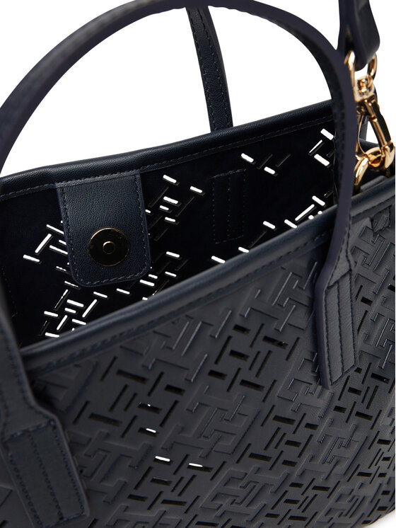 Tommy Hilfiger Дамска чанта Tommy Hilfiger Th City Mini AW0AW17500 Тъмносин