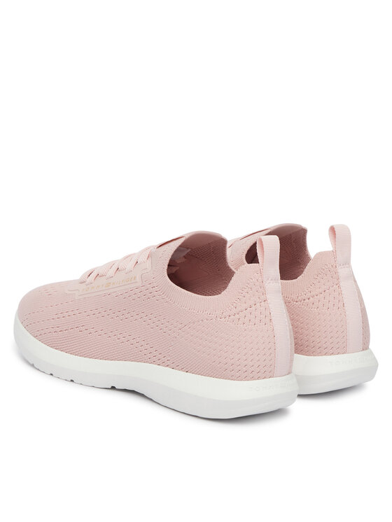 Tommy Hilfiger Sneakersy Tommy Hilfiger Th Knit Extralight Runner FW0FW09112 Světle béžová