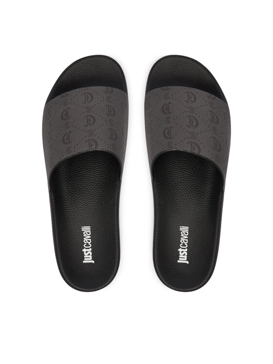 Just Cavalli Шльопанці Just Cavalli 80QA3SZ4 ZSE56 Сірий