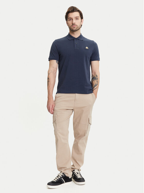 Moose Knuckles Moose Knuckles Polo marškinėliai Everett M34MT712G Tamsiai mėlyna Regular Fit