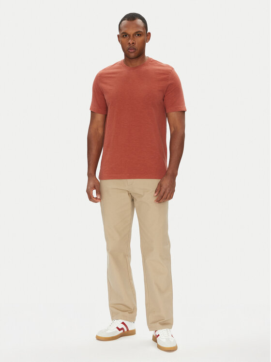 United Colors Of Benetton United Colors Of Benetton Футболка 36JGU105U Бордовий Relaxed Fit