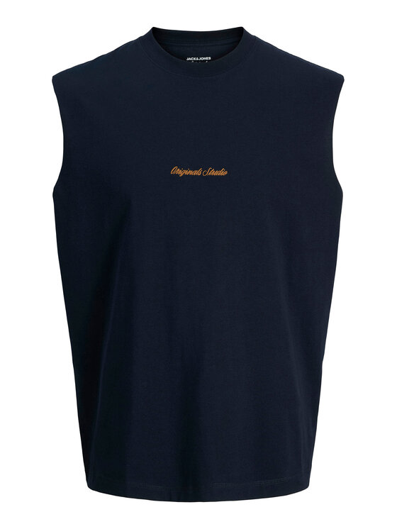 Jack & Jones Jack & Jones Camiseta sin mangas Norrebro Emb 12292009 Azul marino Regular Fit