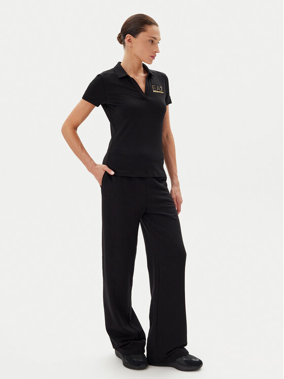 EA7 Emporio Armani EA7 Emporio Armani Polo 7W000266 AF12500 UC001 Crna Regular Fit