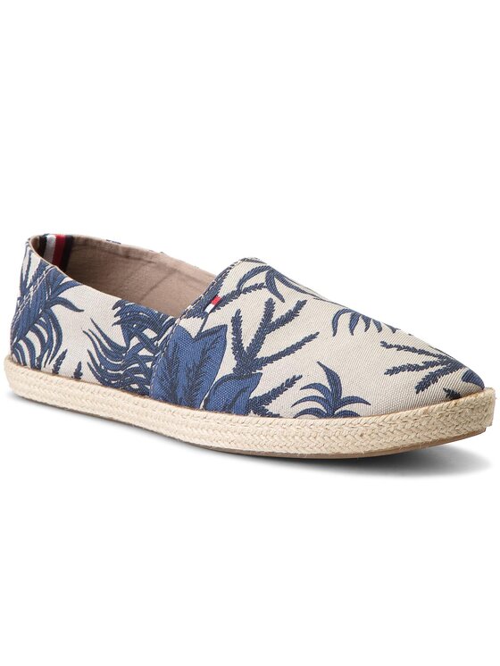 Tommy Hilfiger Espadrilles Tommy Hilfiger Easy Summer Print Slip On FM0FM01814 Bézs