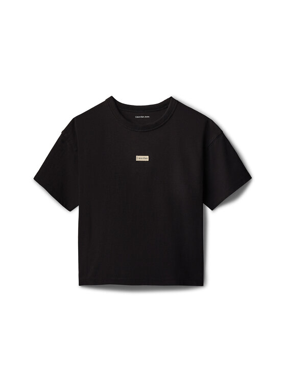 Calvin Klein Jeans Calvin Klein Jeans Camiseta Folded Logo IG0IG03063 Negro Regular Fit