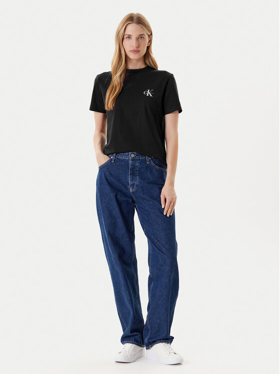 Calvin Klein Jeans Calvin Klein Jeans Conjunto de camisetas LV047C905G Negro Regular Fit