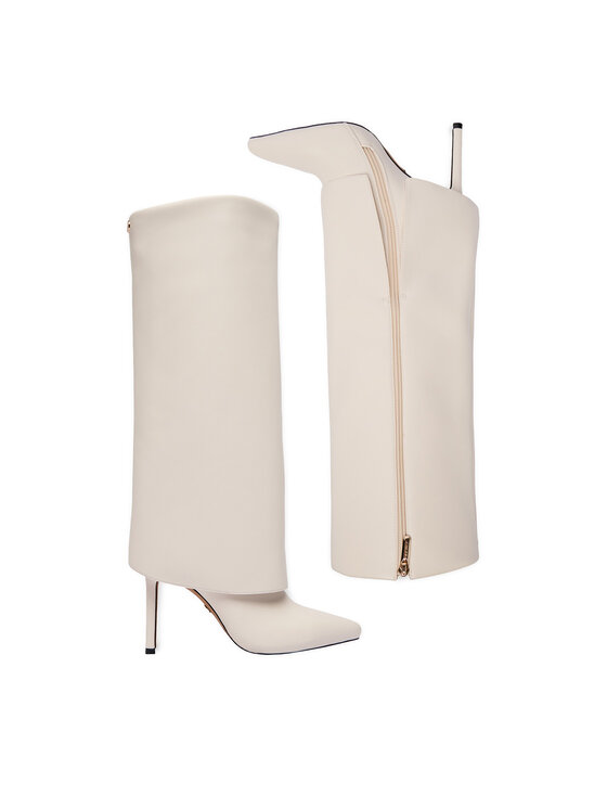 Nine West Kozačky Nine West CEO-SAIDA-01 Écru