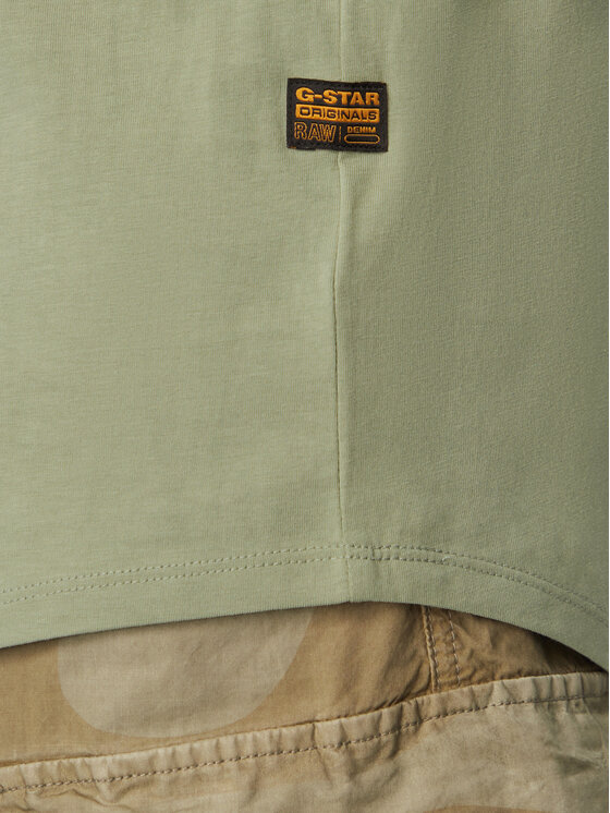 G-Star Raw G-Star Raw Majica Lash D16396-B353 Zelena Regular Fit