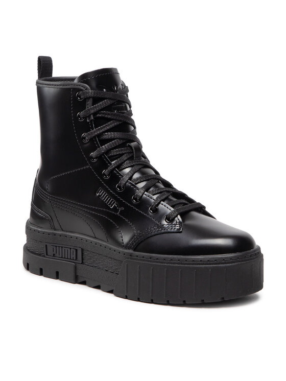 Puma Šnurovacia obuv Puma Mayze Boot x Dua Lipa 388611 01 Čierna