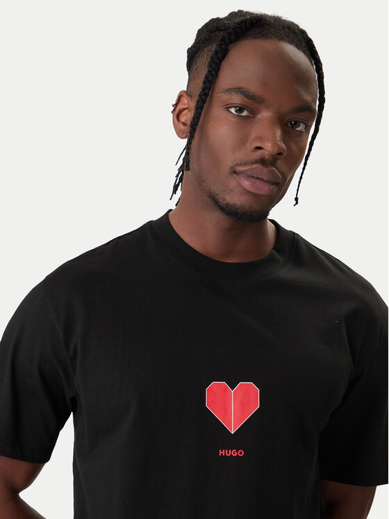 HUGO HUGO Camiseta Dalentin 50553429 Negro Relaxed Fit