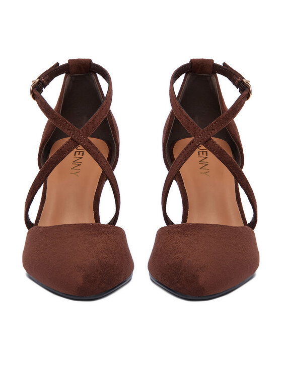 JENNY Čevlji z visoko peto JENNY CEO-R26SS09938 Rjava