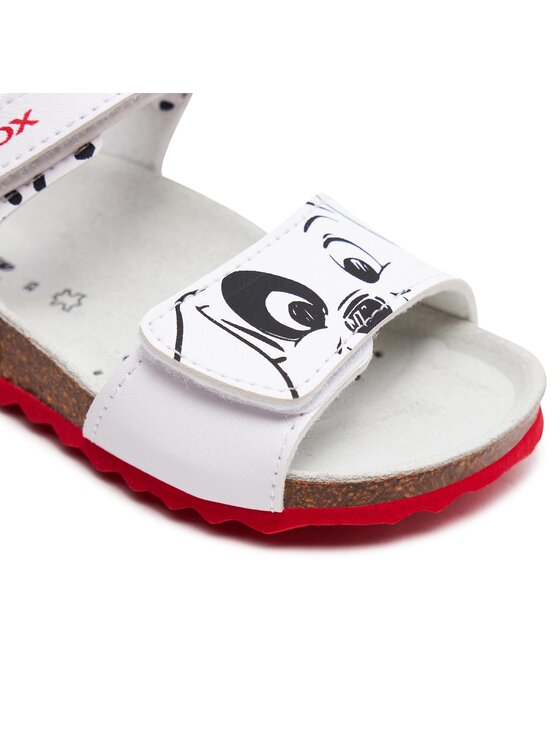 Geox Basutės Geox B Sandal Chalki Girl B452RB 0003W C0404 M Balta