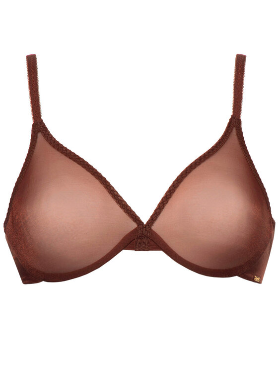 Gossard Gossard Nedrček s kostjo Glossies Sheer Moulded 6271 Rjava