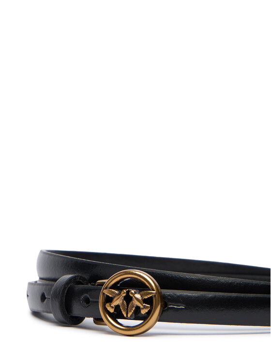 PINKO Opasok PINKO Thin Belt H1 20252 PLT11 05481.A2QP Čierna