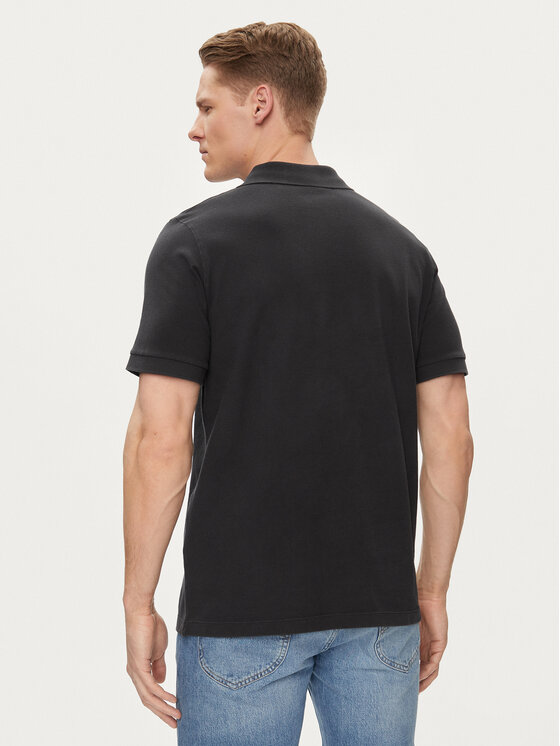 Save The Duck Save The Duck Поло Ovidio DR1213M-BATE18 Чорний Regular Fit