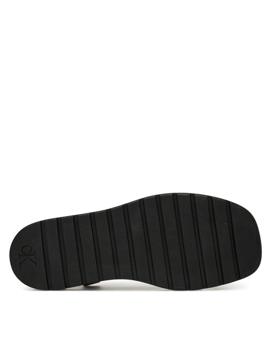 Calvin Klein Jeans Сандали Calvin Klein Jeans Rope Toe Post Sandal Lth Mg YW0YW01893 Черен