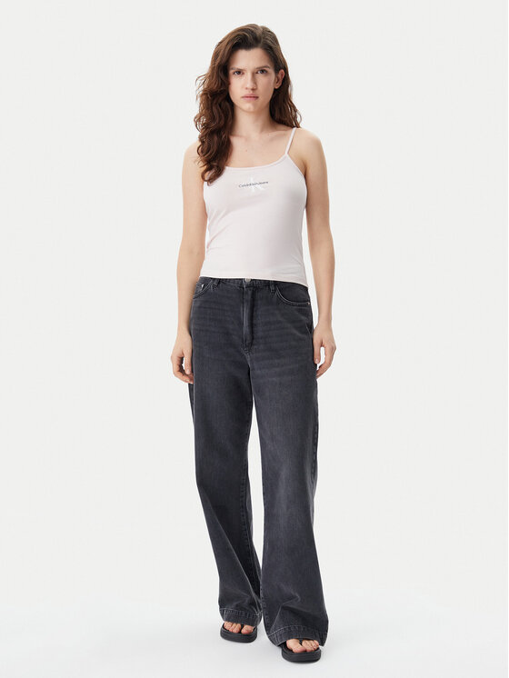 Calvin Klein Jeans Calvin Klein Jeans Top Monologo J20J223105 Rosa Slim Fit