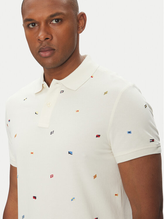 Tommy Hilfiger Tommy Hilfiger Polo Critter MW0MW39044 Μπεζ Regular Fit
