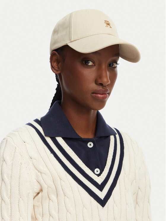 Tommy Hilfiger Kapa s šiltom Tommy Hilfiger Elevated Chic AW0AW17631 Bež