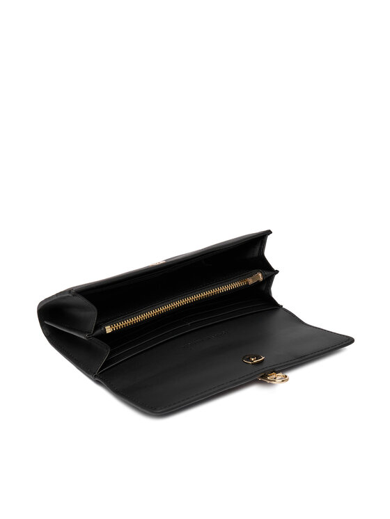 Tommy Hilfiger Portofel Tommy Hilfiger Th Libre Large Flap Wallet AW0AW18935 Negru