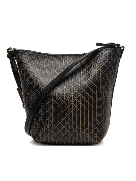 Calvin Klein Τσάντα Calvin Klein Emblem Aop Sm Bucket Crossbody LV04F3506G Μαύρο