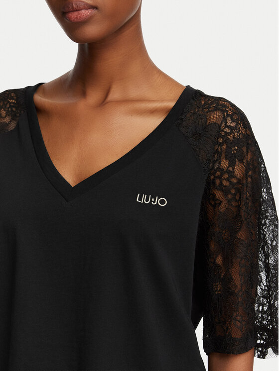 Liu Jo Sport Liu Jo Sport Camiseta TA6160 JS923 Negro Regular Fit