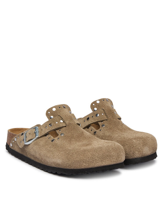 Birkenstock Шльопанці Birkenstock Boston Rivet 1030418 Бежевий