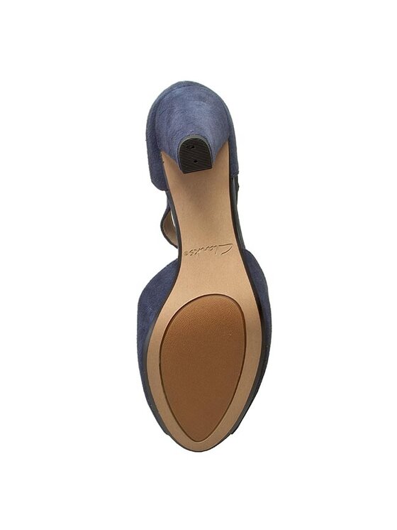 Clarks Обувки Clarks Kendra Flower 261145784 Тъмносин
