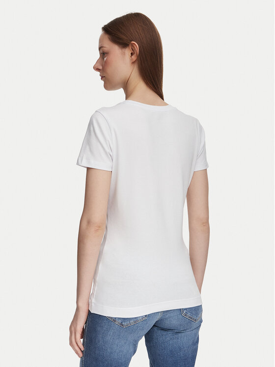 Guess Guess Majica W6YI25 K4344 Bela Slim Fit
