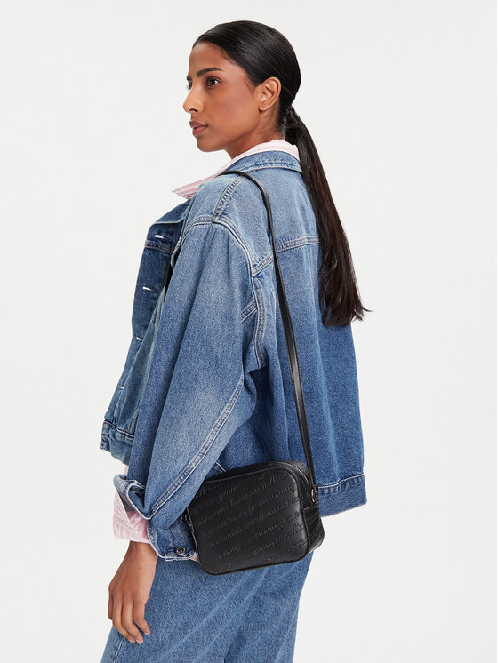 Tommy Jeans Borsetta Tommy Jeans Tjw Must Aop Camera Bag AW0AW17865 Nero