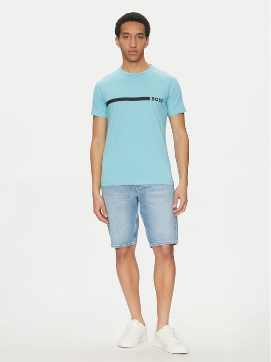 BOSS BOSS Футболка 50517970 Голубий Slim Fit