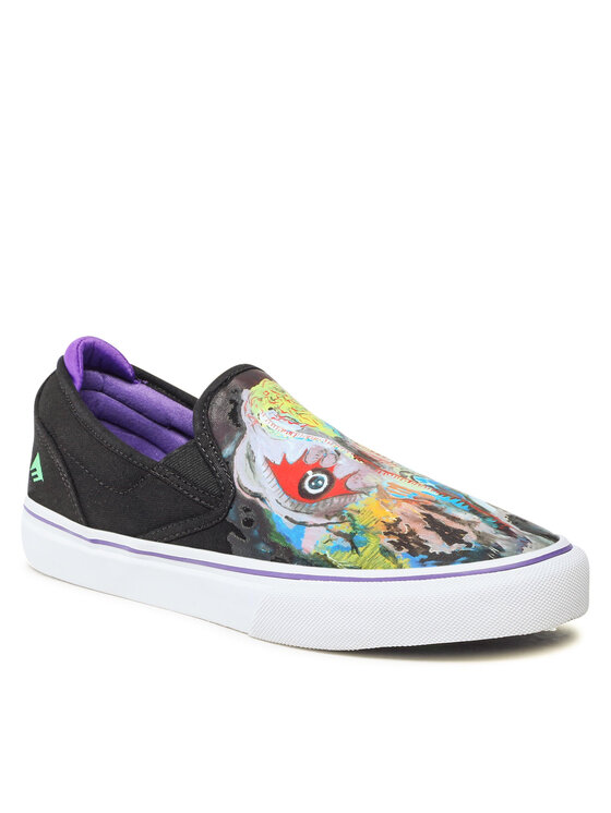 Emerica Tenisówki Emerica Wino G6 Slip-On X Dinosaur Jr. 6107000253 Czarny