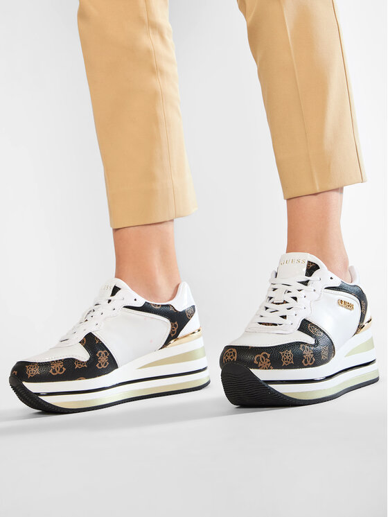 Guess Sneakersy Guess Hektore FL7HEE FAB12 Bílá