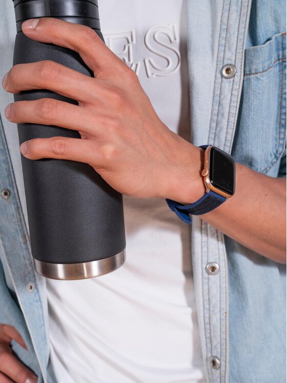 Guess Змінний ремінець для годиннаки Apple Watch Guess CS3003S3 Cиній