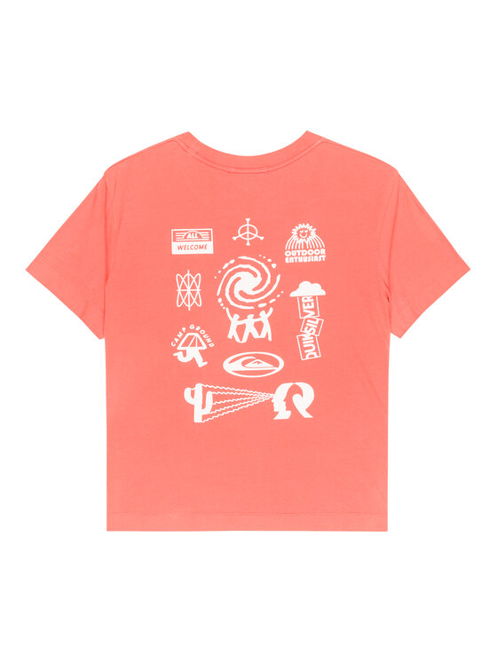 Quiksilver Quiksilver Camiseta Standard  EQWZT03197 Guinda/burdeos Regular Fit
