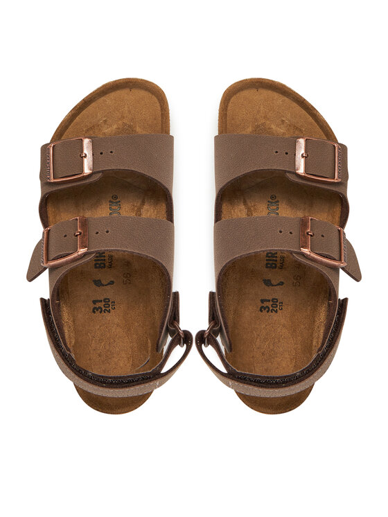 Birkenstock Sandales Birkenstock Milano As Kids 1029474 S Brūns
