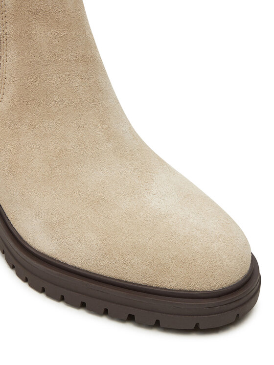 Tommy Hilfiger Členková obuv s elastickým prvkom Tommy Hilfiger FW0FW08429 Béžová