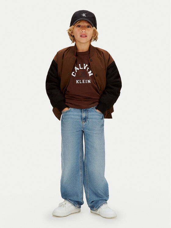 Calvin Klein Jeans Calvin Klein Jeans Camiseta Varsity Graphic IB0IB02637 Marrón Regular Fit