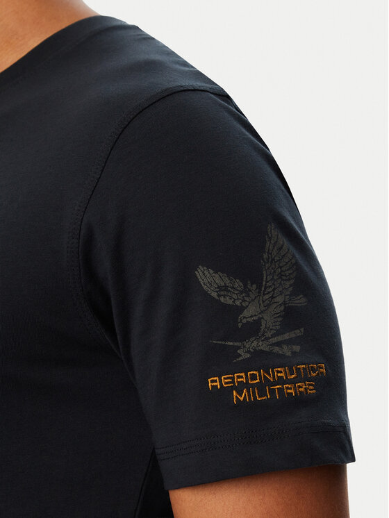 Aeronautica Militare Aeronautica Militare Camiseta 262TS2580UJ00750 Azul marino Regular Fit